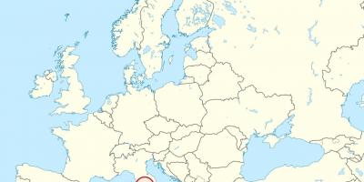 Kaart van Vaticaanstad europa